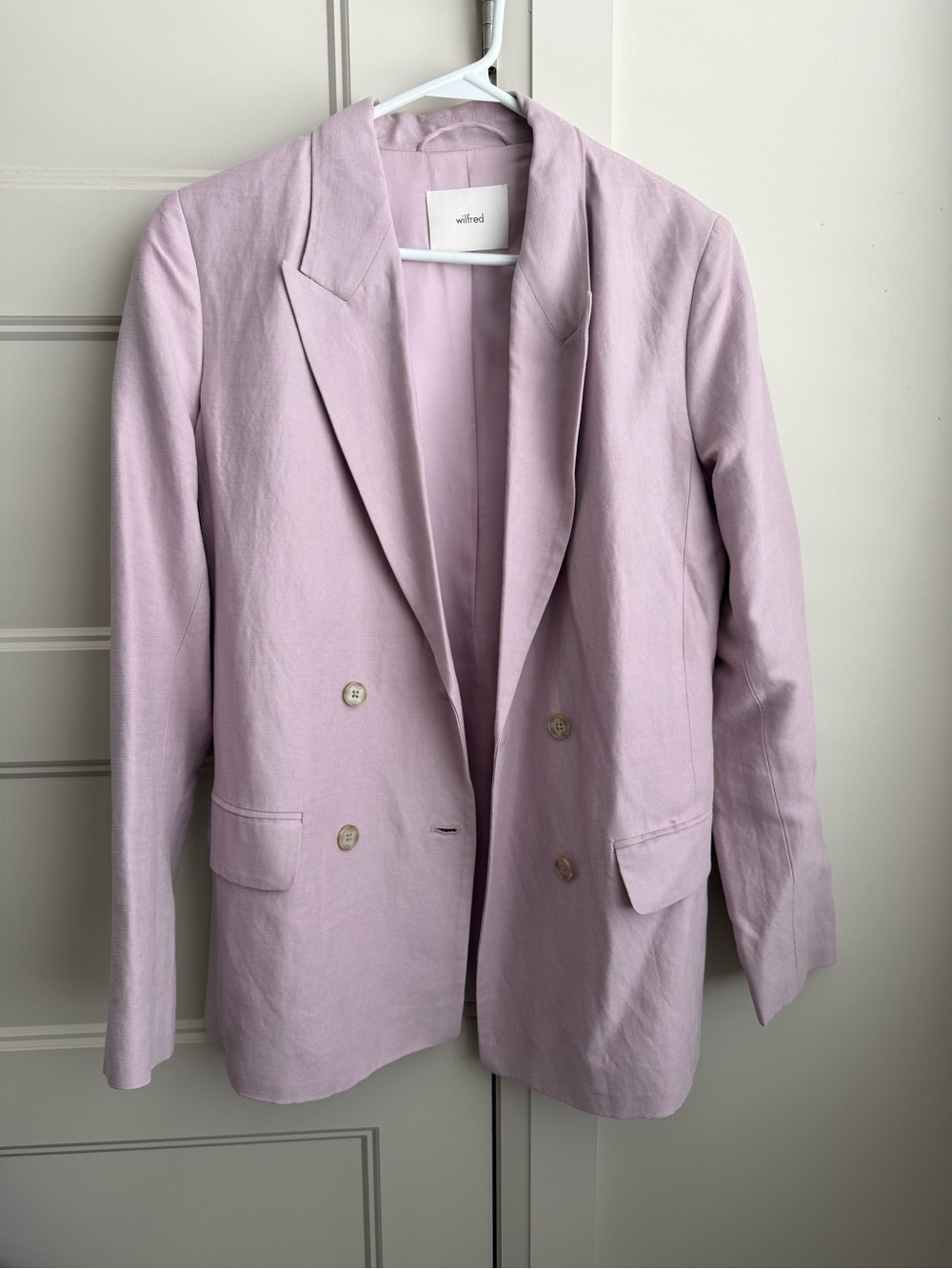 Wilfred Lavender Double-Breasted Blazer